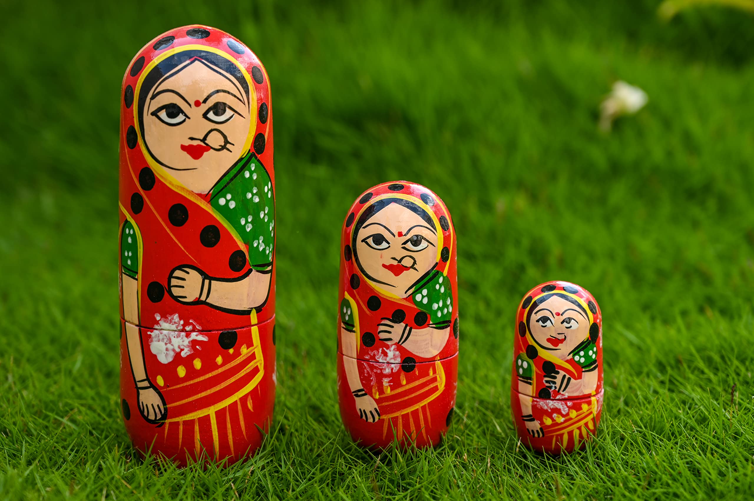 【インド】 伝統工芸 ハンドメイド人形 4体セット インド】 伝統工芸 ハンドメイド人形 4体セット 【公式通販】