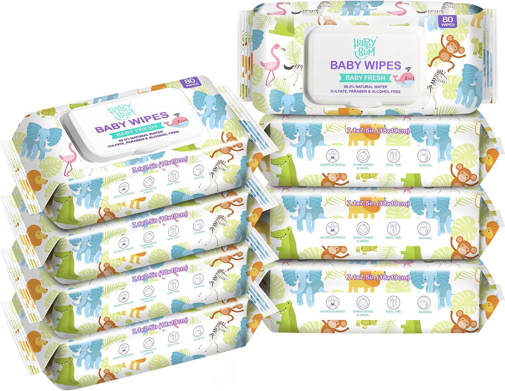 Baby Wipe Wet Wipes, Baby Wipes Unscented, 8 Packs, 640 Count
