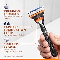 Vista 2 de Gillette Fusion5 Maquinilla de afeitar para hombre, mango + 2 repuestos de cuchilla de afeitar