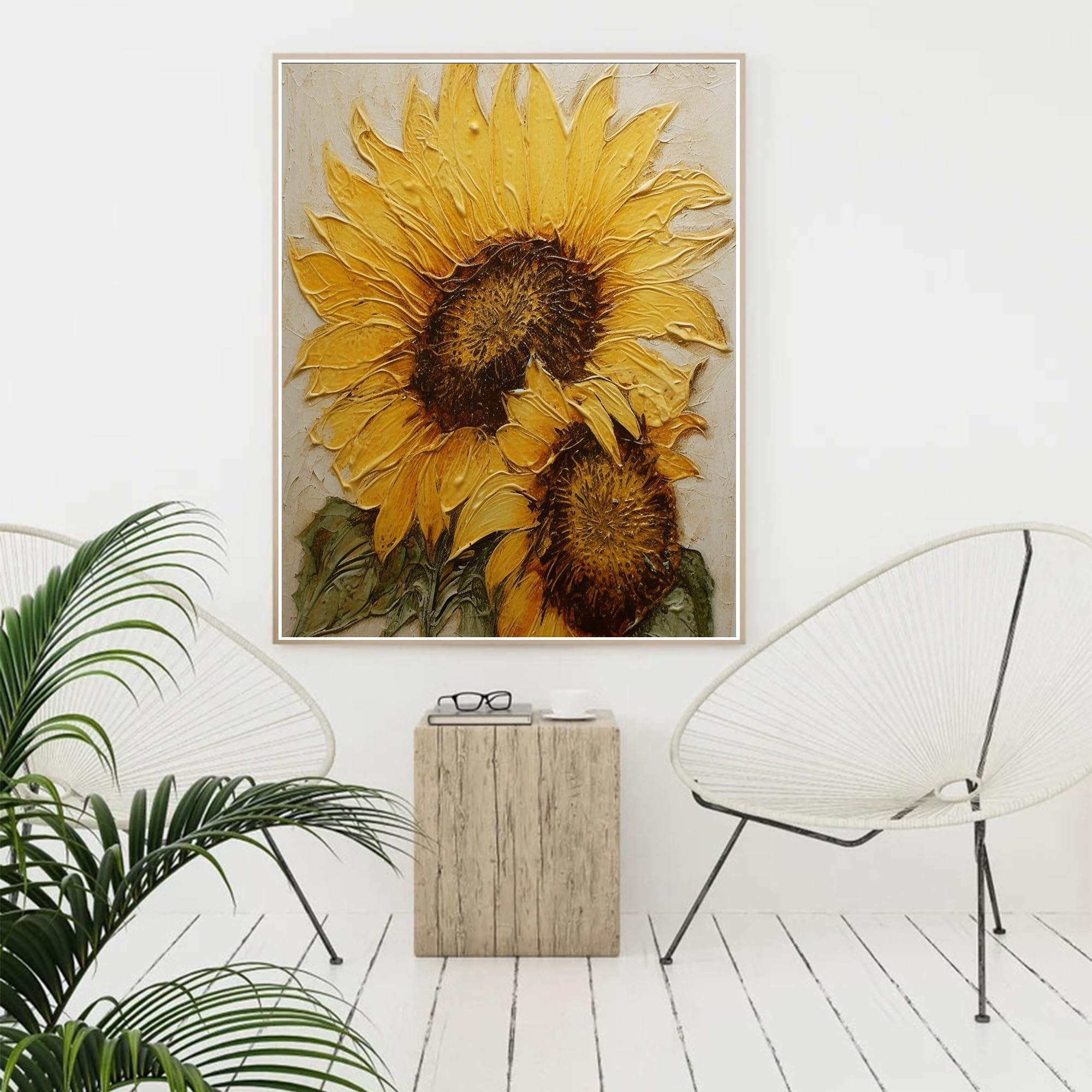 油絵 絵画 【sunflower】 SpiritArt1111