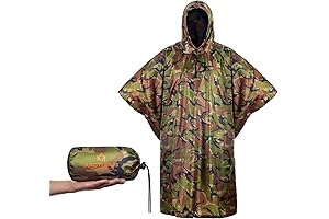 Stay Dry in Any Storm with Our Rain Ponchos Featuring an Adjustable...