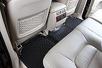 Vista 4 de Se adapta a Honda Pilot 2009-2015 con 2ª fila de tapetes de piso de 3 filas 3D ajuste personalizado para todo tipo de clima, negro, todos los modelos