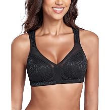 Lemorosy Womens Plus Size Full Coverage Non Padded Wireless Minimizer Bra