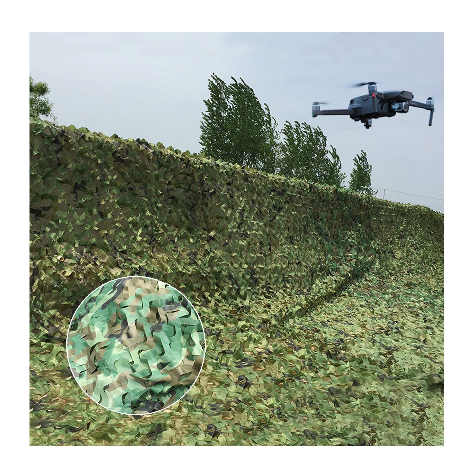 Oudini 10*20M(32.81*65.62Ft) Camo Netting,Camouflage Net,Camo Mesh Netting,Camo Net,Camouflage Net Blinds For Sunshade Camping Shooting Hunting/10 * 20M(32.81 * 65.62Ft)