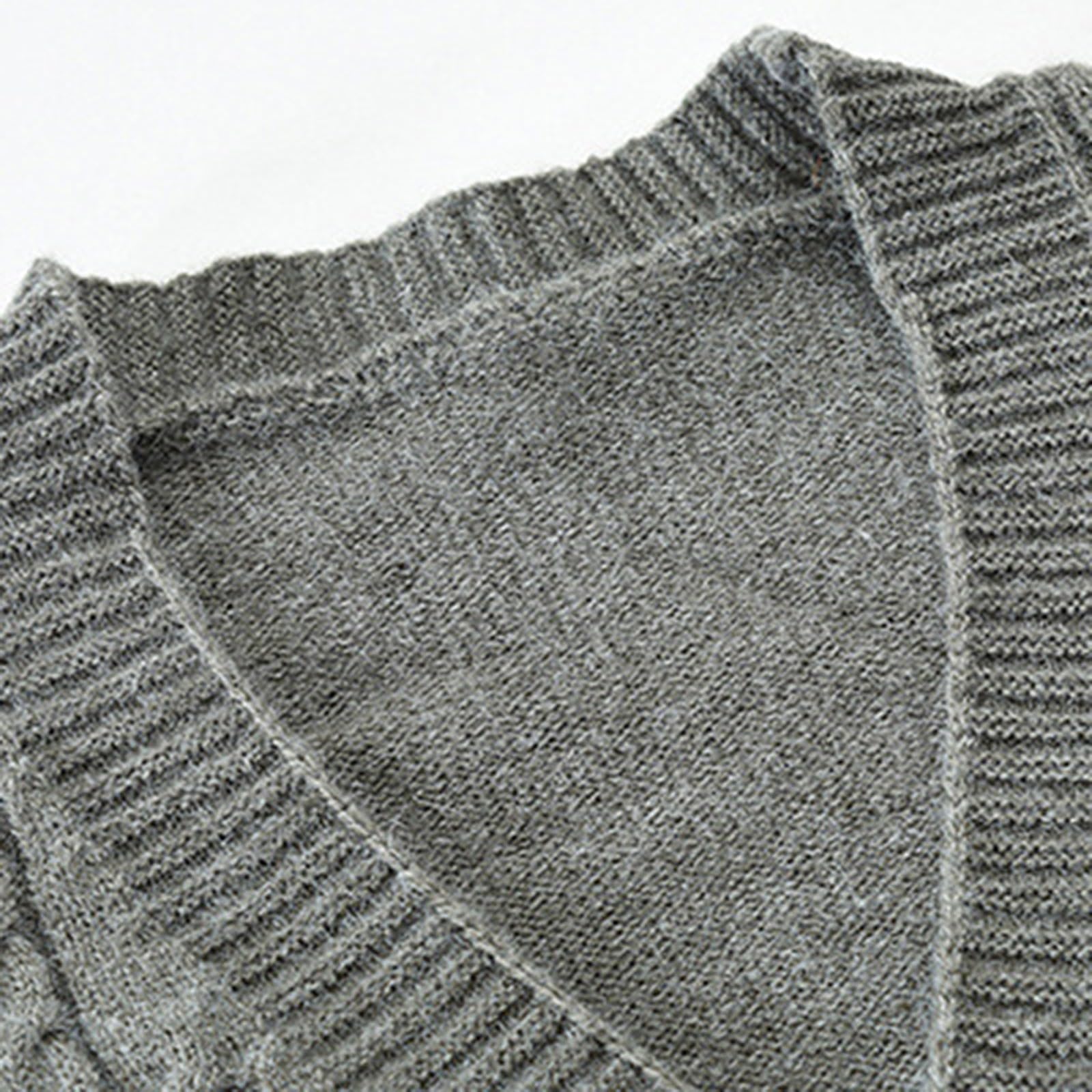 Genérico Cardigan Punto Hombre, Botones Chaqueta Hombre Color Sólido Botones Moda Jersey Solapa Chaqueta Cálida Informal Cómodo Elegante Outwear Top Suéter Otoño Invierno