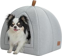 PAWZ Road Katzenhöhle mit waschbaren Kissen, Hundebett kleine Hunde, Kleintierhaus, Katzenschlafplatz-Bettchen, Katzenhaus Indoor, Grau, 40x40x40cm