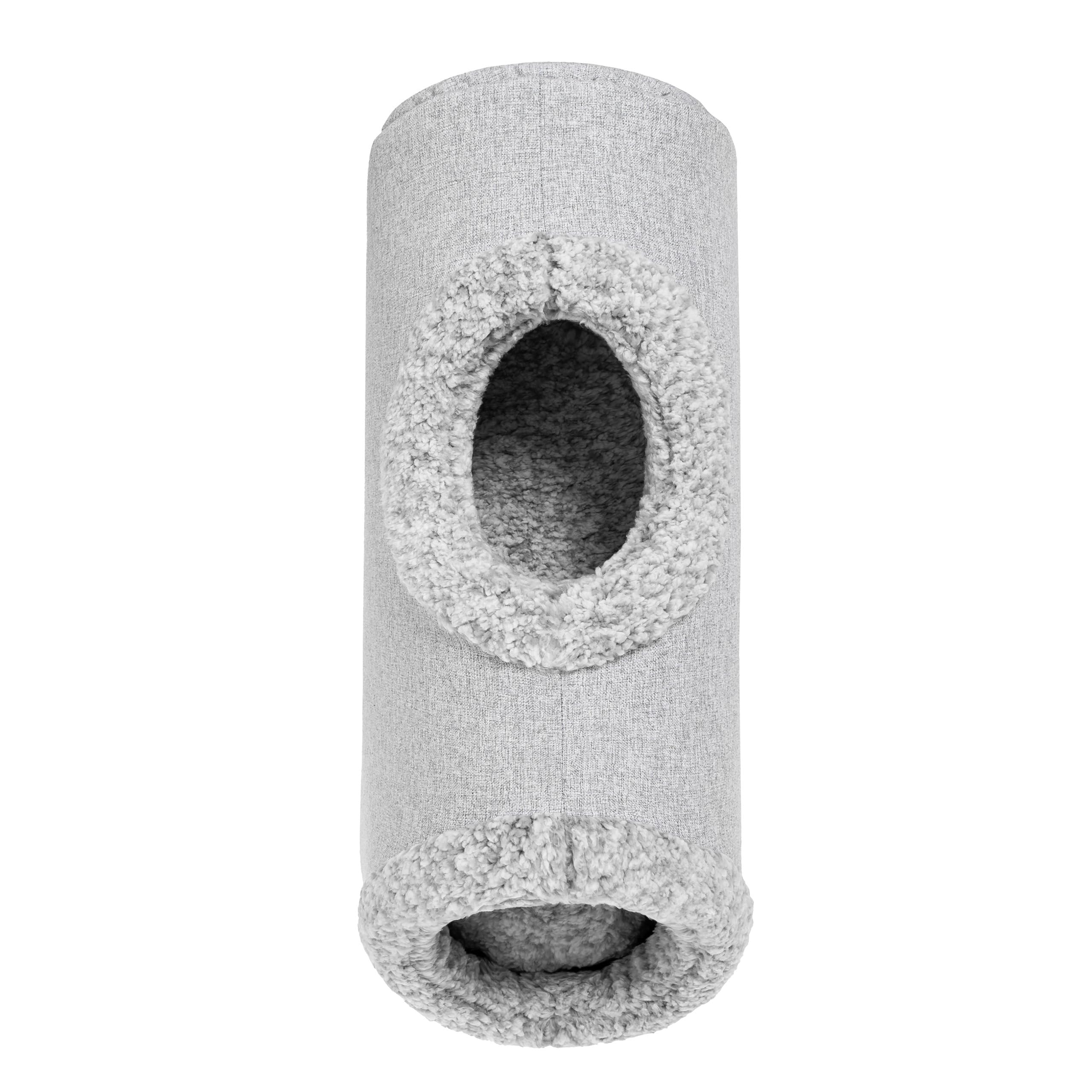 PillowPrim Gatto a tunnel per gatti, cuccia per cani, cuccia per cani, cuccia per il davanzale, cuccia per cani, cenere