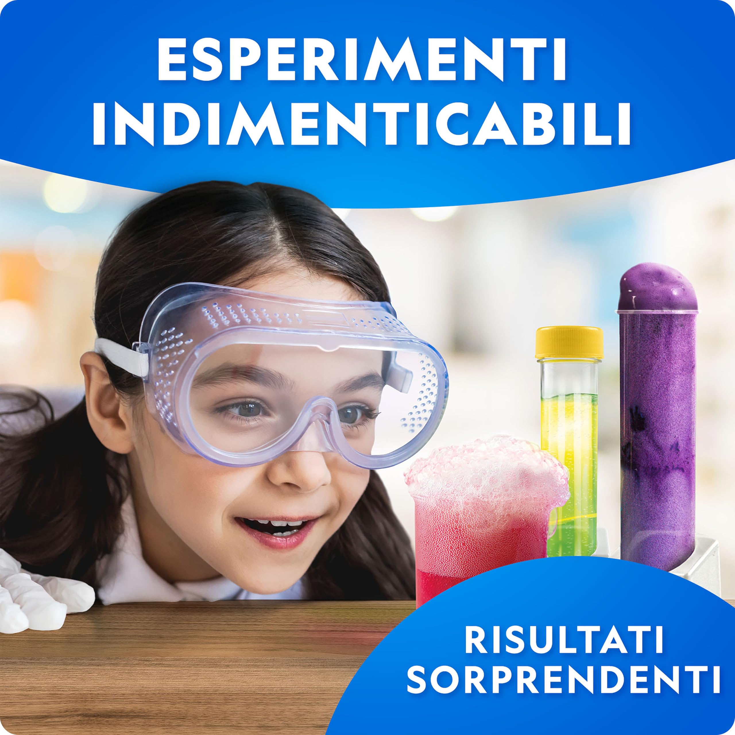 NATIONAL GEOGRAPHIC Kit di Chimica Ripugnante – 18 Esperimenti Scientifici Viscidi per Bambini, Dissezione del Cervello, Esplosione di Globuli Rossi e Altro, Gioco STEM