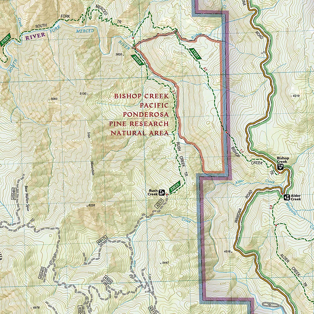Yosemite Sw, Yosemite Valley & Wawona: Trails Illustrated National Parks Map (National Geographic)