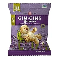 Vista 20 de The Ginger People Gin Gins Original Ginger - Caramelos masticables, bolsa de 1lb, 16oz