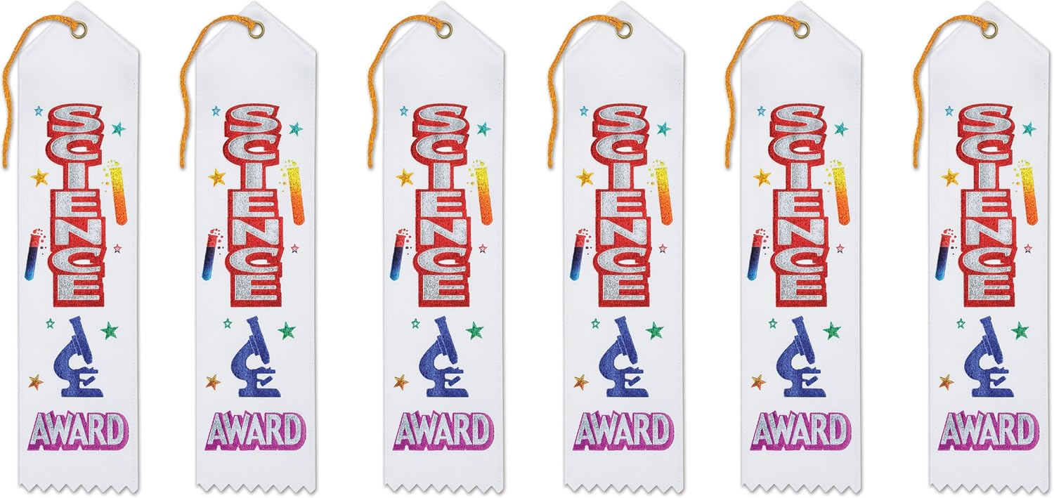 Amazon.com: Beistle Science Award Ribbons, 2 by 8-Inch, 6-Pack : Home ...