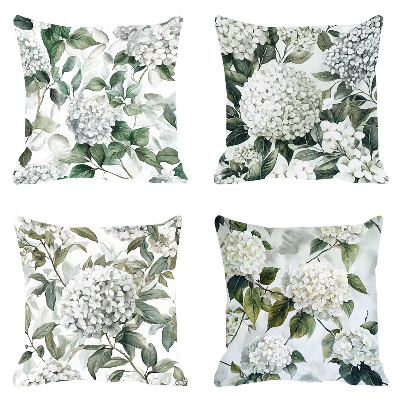 Fleur Housse de Coussin 50x50cm Imperméable : Protégez Votre Salon de Jardin