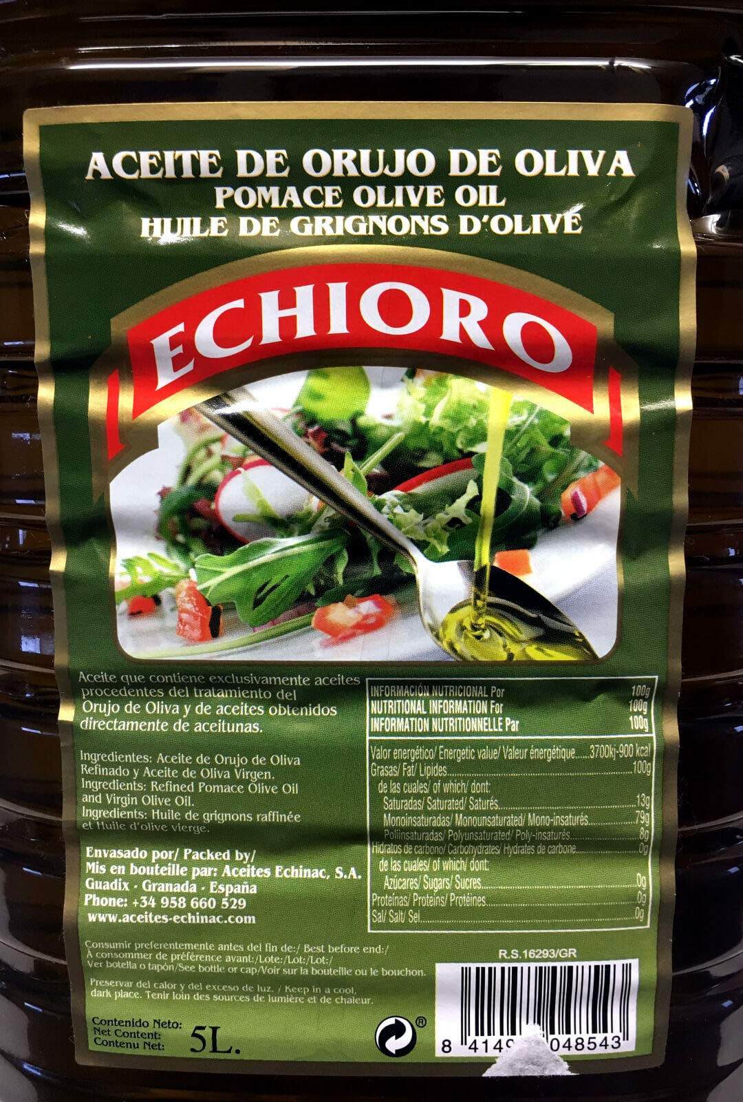 Olivenöl zum Braten, Orujo de Oliva 5 Liter Kanister