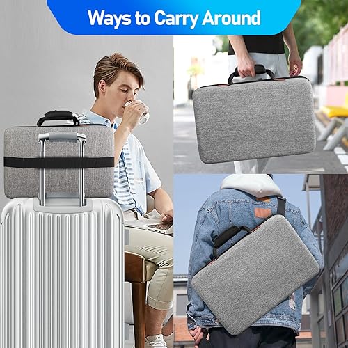 Miniatura 6 de ELLESTAZ Hard Shell Carrying Case for PS5, Protective Travel Carry Case Fits Playstation 5 Console Controller, Carrying Case Travel Bag Storage for