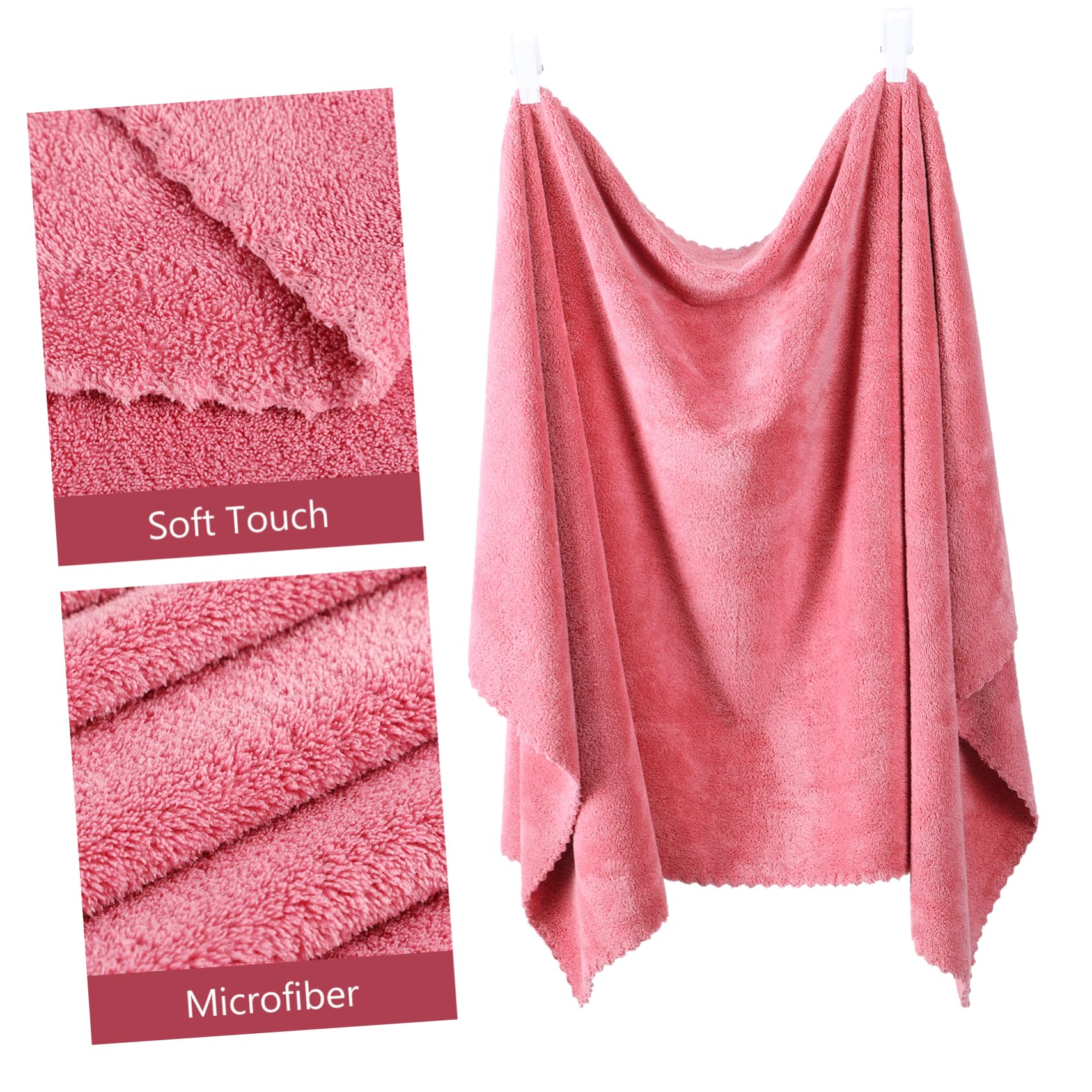 Ensemble de Serviettes de Bain 5 Pièces avec Dentelle | Grand Format, Absorption Rapide, Usage Maison et Voyage, Polyester Nylon, Style Simple et Élégant