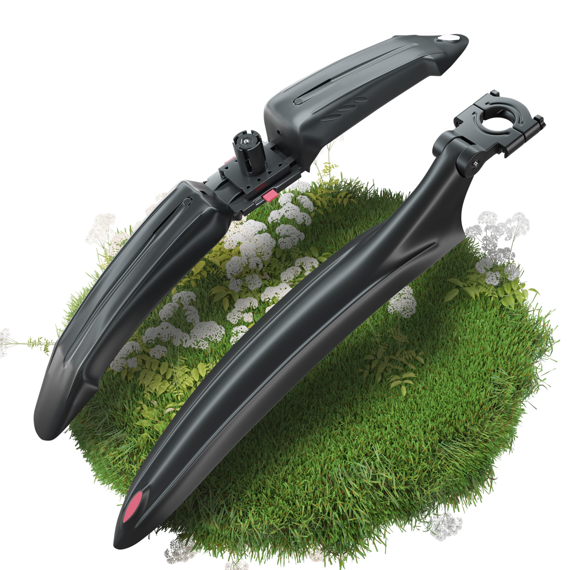 NICEDACK Fahrrad Schutzblech Set, MTB Schutzblech für Vorne Hinten, Erweitern Verdicken Schutzbleche Mountainbike, Radschutzbleche für 24-29 Zoll Fahrrad
