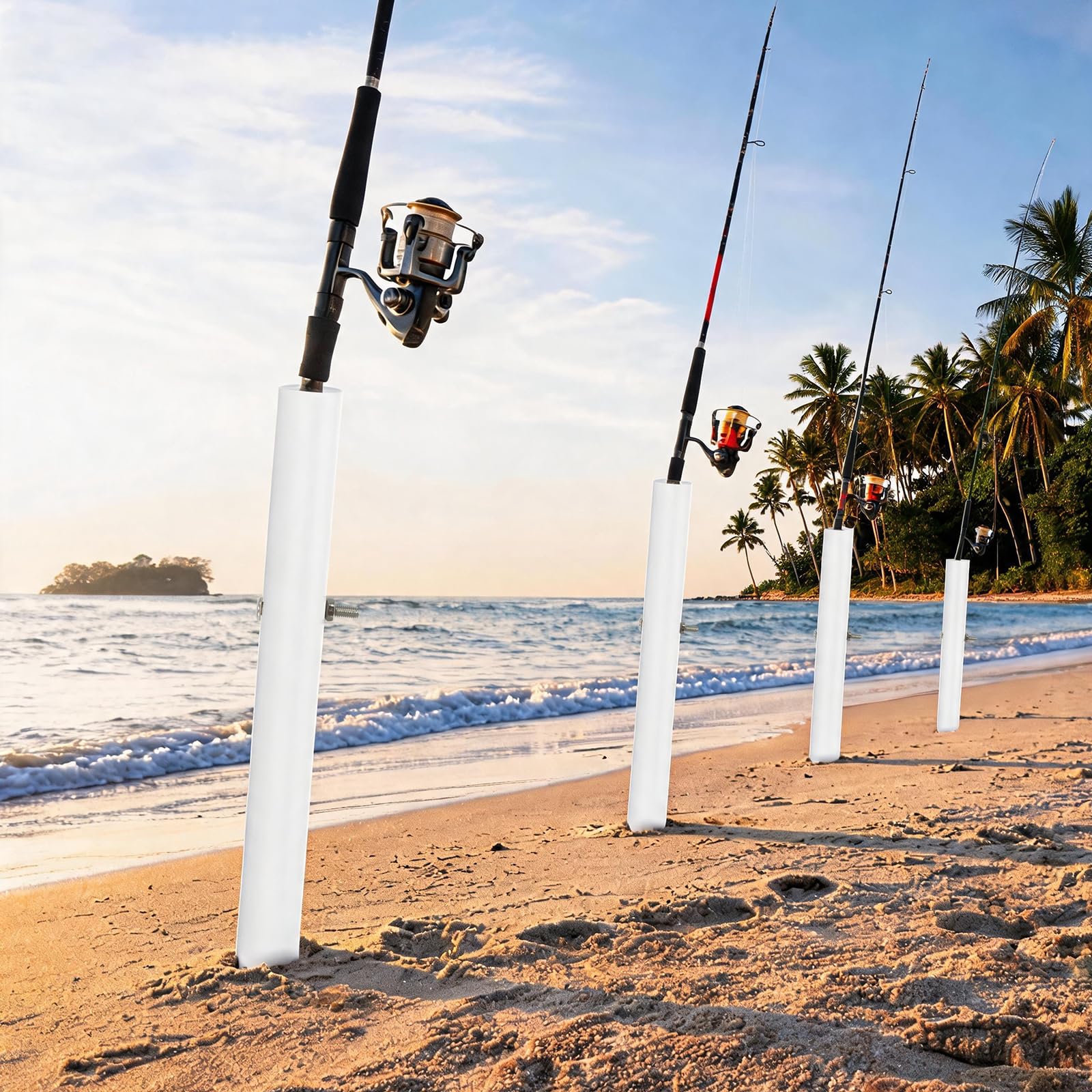 PVC Sandspike Surfcasting uchwyt na wędkę 45 cm