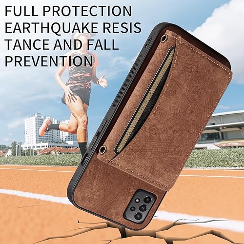 Miniatura 8 de Phone Case For Samsung Galaxy A32 4G 6.4 inch Wallet Cover with Crossbody Shoulder Strap and Leather Credit Card Holder Pocket Slim Stand Cell