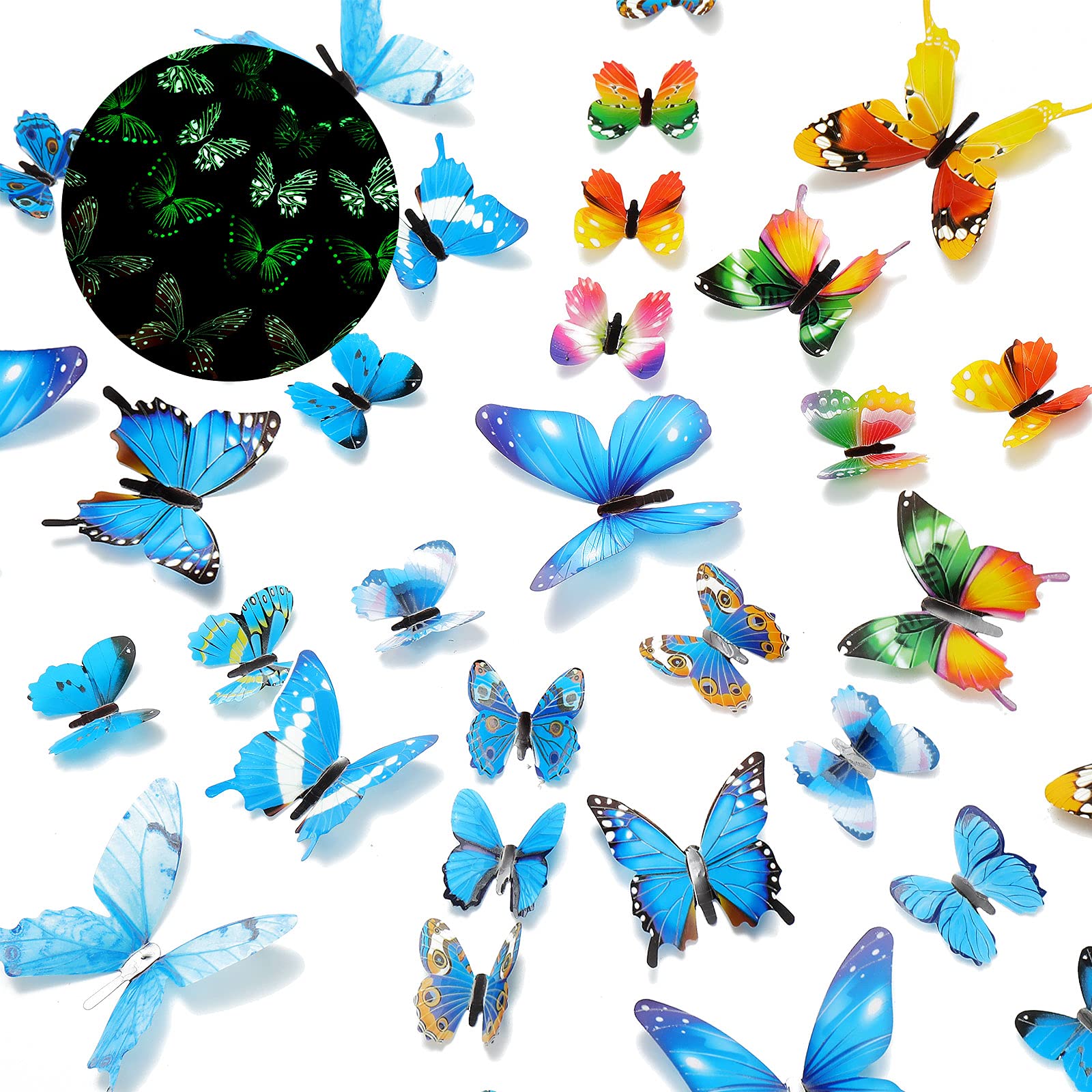 Papillons lumineux 3D le cadeau ideal pour une decoration de Noel magique en famille