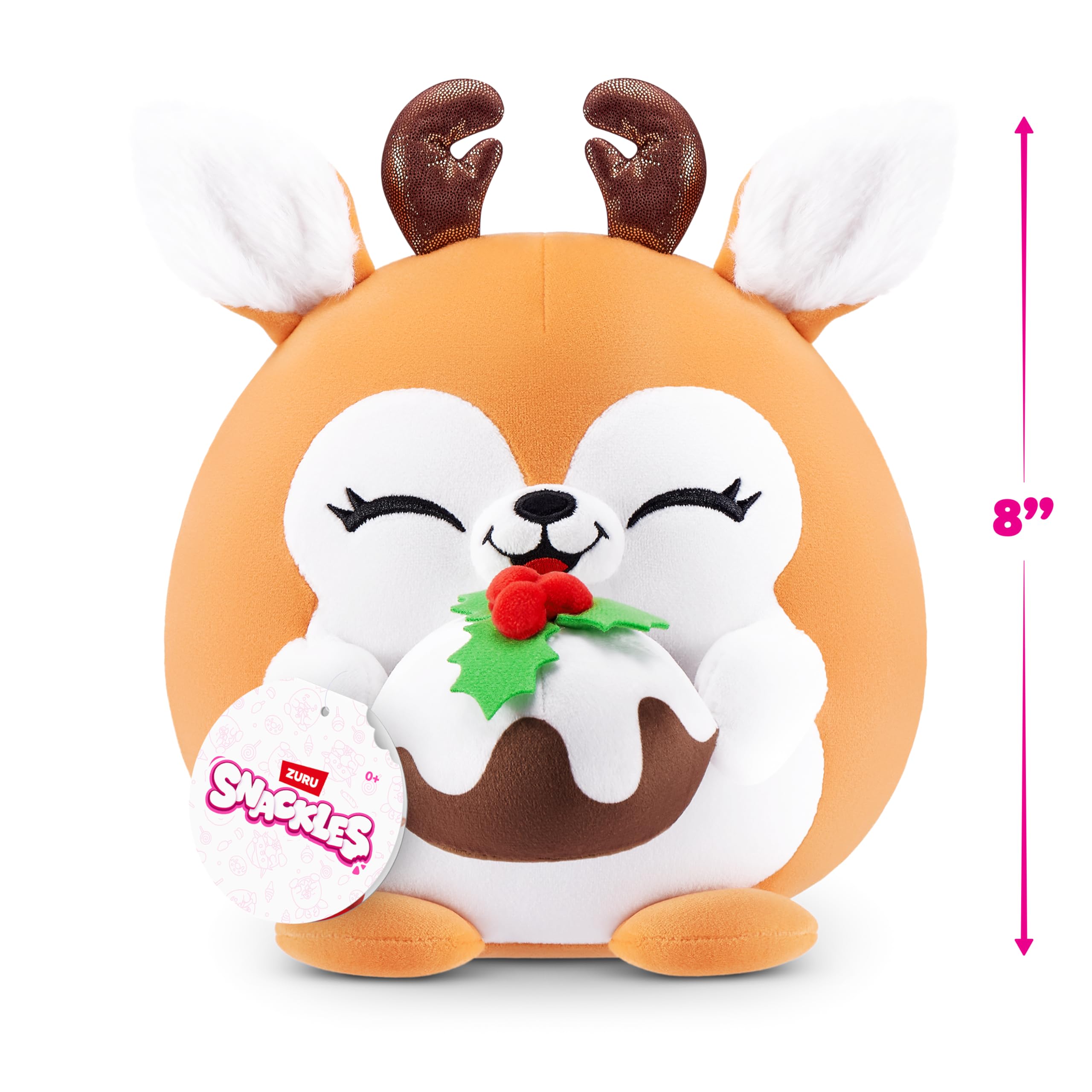 Snackles Christmas Series 2 8-inch Plush (Frosty) by ZURU, Plush