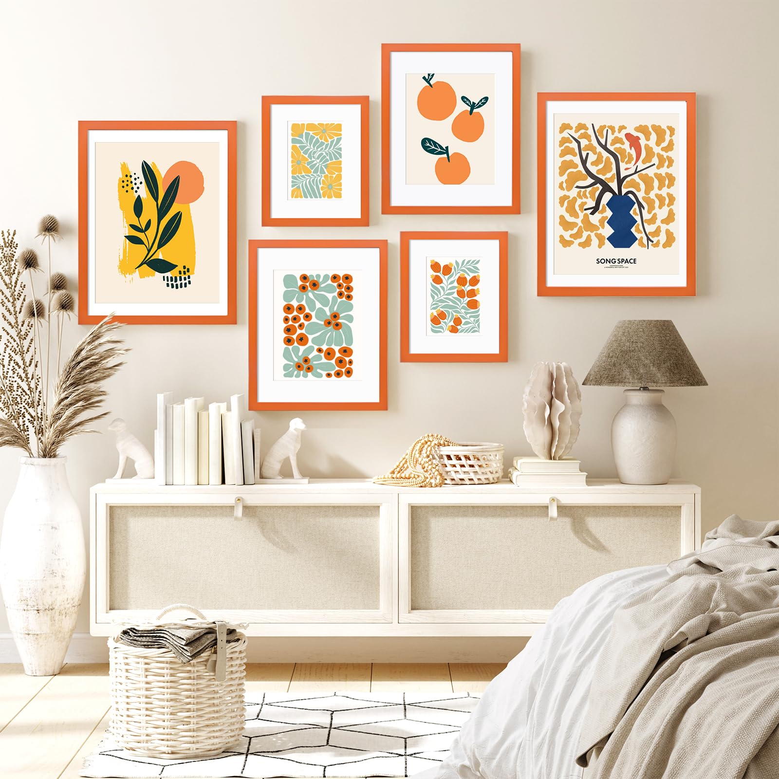 グリーンルーム Orange&Park カリフォルニア 額縁セット Amazon.com - KINLINK 12x16 Picture Frame Orange, Solid Wood Frames