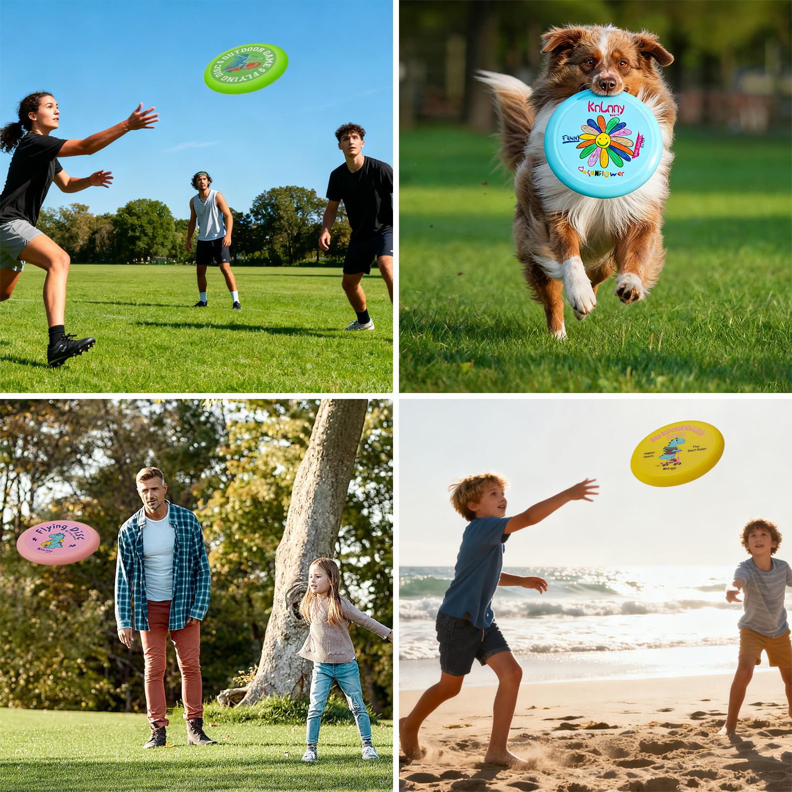 KnLnny Ware Disque Volant 175 g – pour Jeux en Plein air, Camping, Loisirs de Plage, Jeux compétitifs et détendus, pour Adultes et Enfants