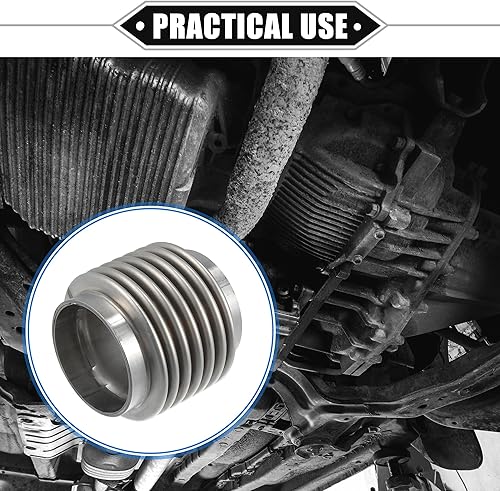 Miniatura 2 de Tubo flexible de escape de automóvil, 2.244x2.992 in, 2.24x2.99 pulgadas, tubos de conector flexible de escape, fuelle universal para automóvil,