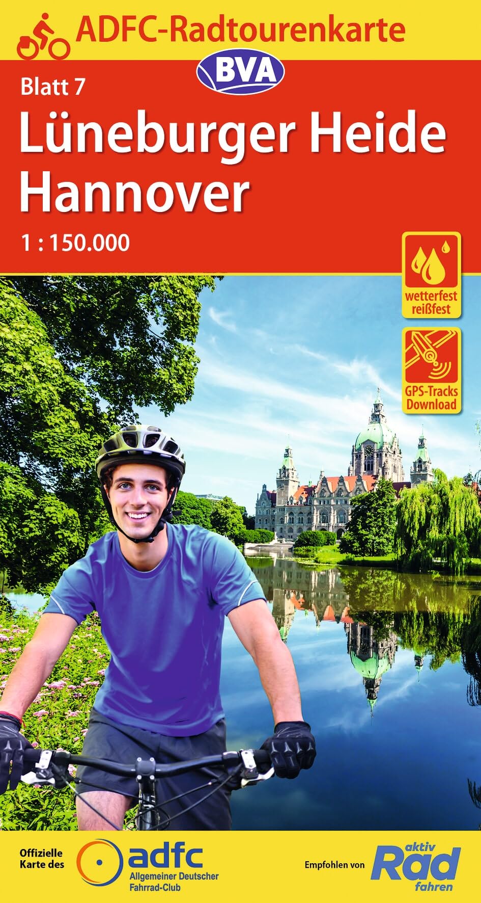 Lüneburger Heide / Hannover cycling map (7) (Radtourenkarte)