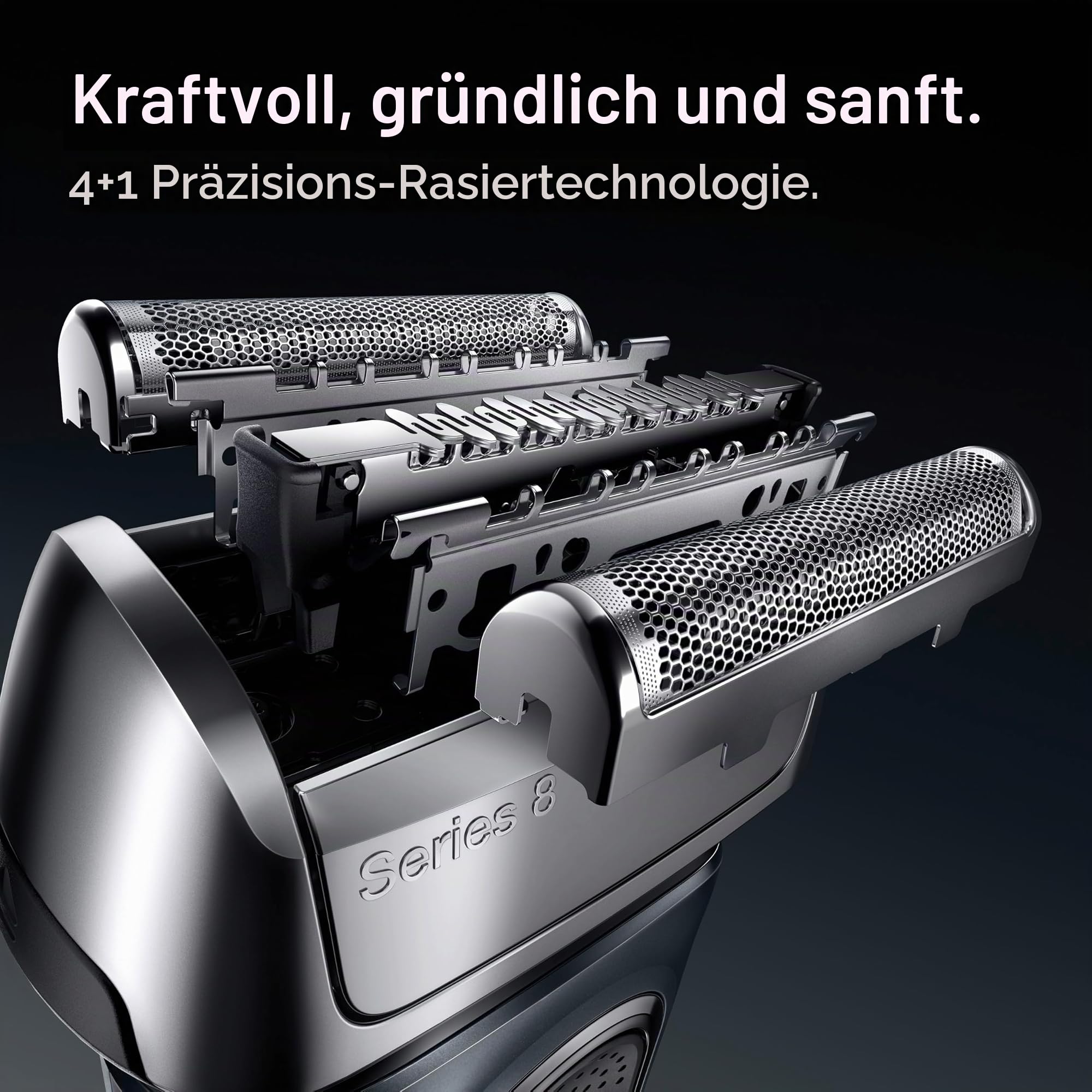 Braun Serie 8 Ersatzkopf für Elektrorasierer – 83 m – kompatibel mit Elektrorasierer 8370 cc, 8340s, 8350s