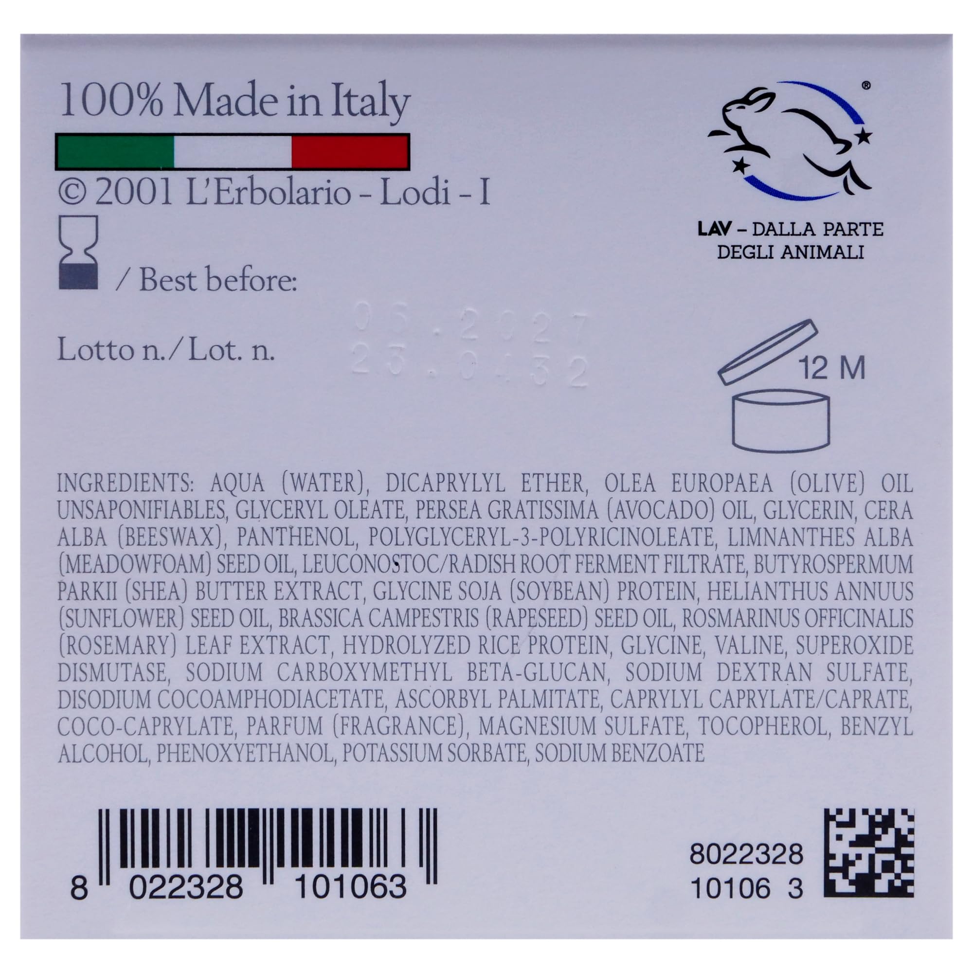 L'Erbolario Risposta Nachtcreme, 1er Pack (1 x 50 ml)