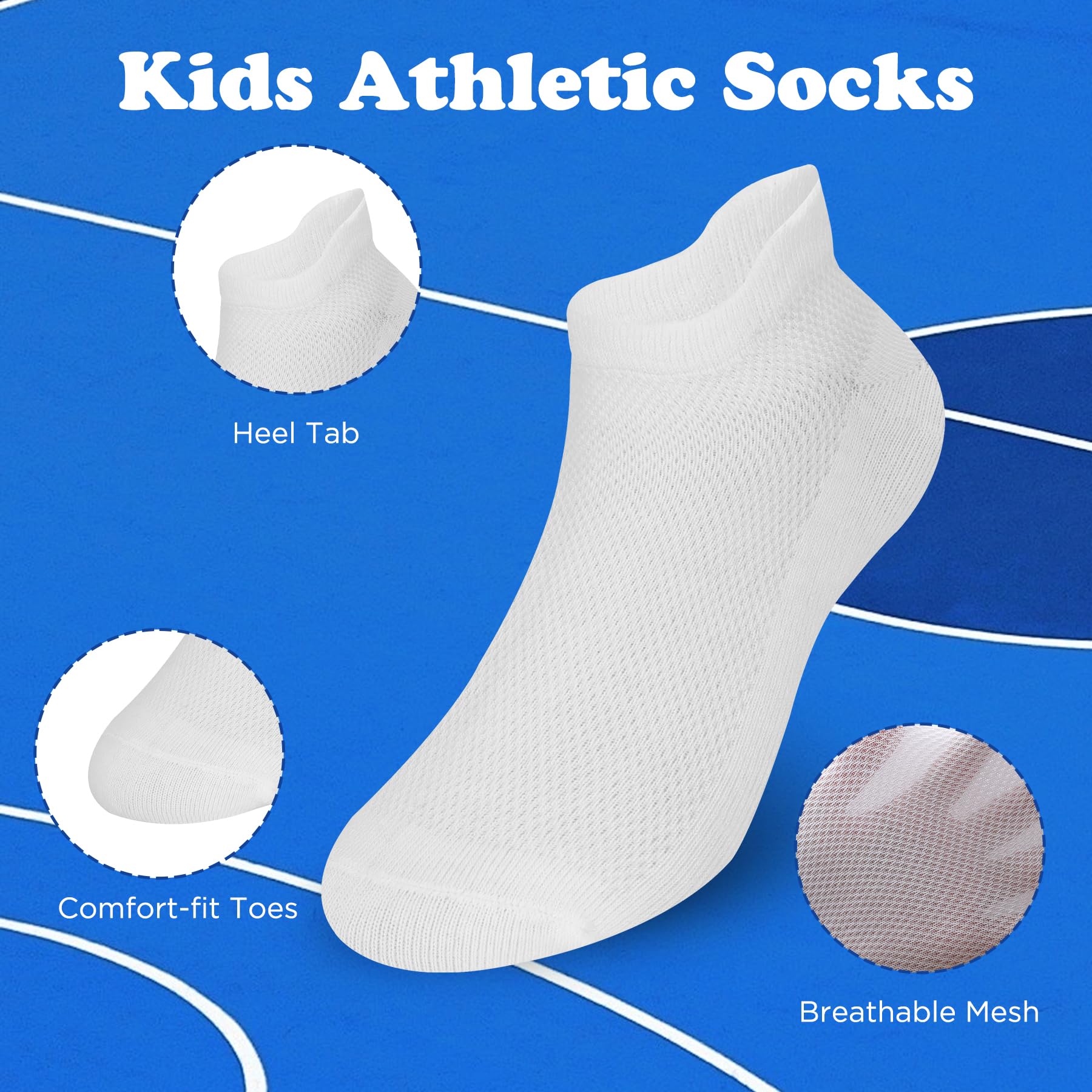 Dziecięce skarpety do sneakersów, dla chłopców, 12 par, do kostek, dla dziewcząt, bawełniane, gładkie, niskie cięcie, do szkoły, skarpety sportowe, wygodne do noszenia na co dzień, 2-13 lat