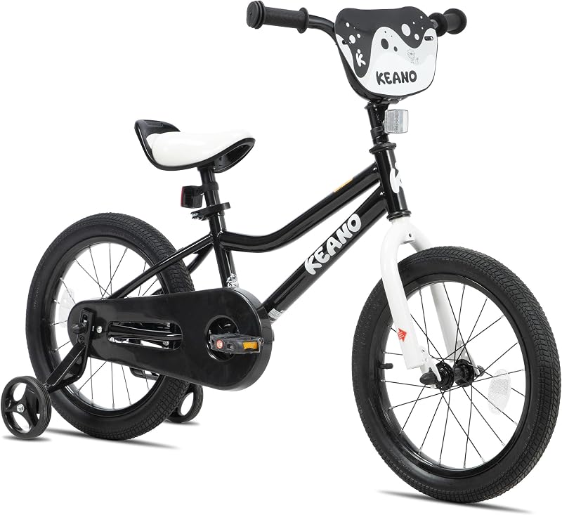Bicicleta infantil KEANO para niños y niñas de 3 a 12 años, bicicletas infantiles estilo BMX de 12 a 16 pulgadas con ruedas de entrenamiento, bicicleta infantil de 20 pulgadas con soporte
