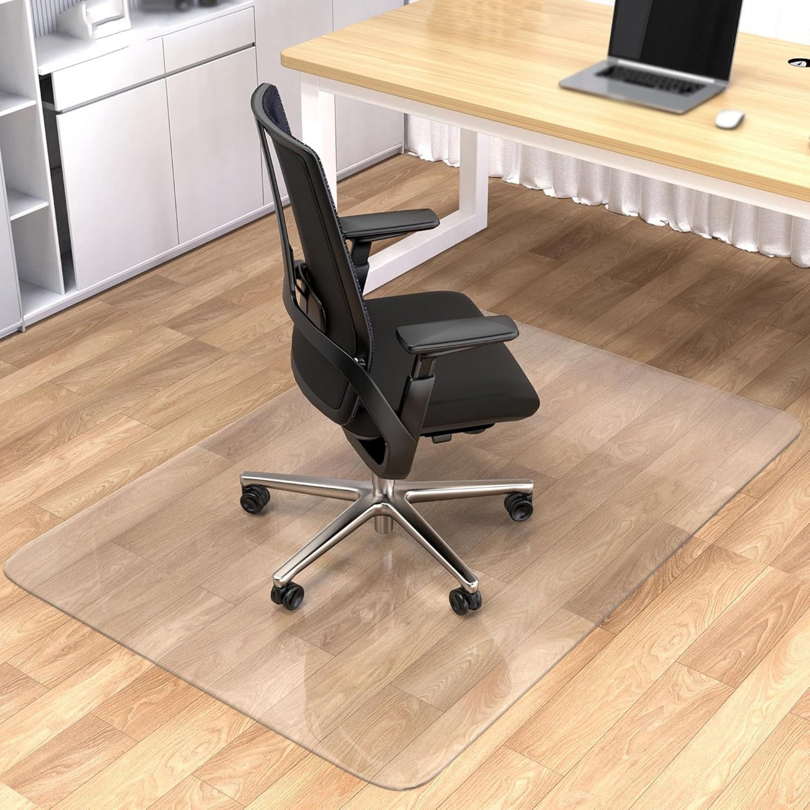 Rectangle Clear Office Chair Mat 36X42 36X48 40X56 Plastic Floor Mat Clear Rolling Mat for Office Chair Transparent