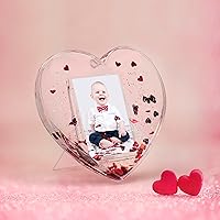 Vista 2 de Neil Enterprises Inc. Corazón Foto Globo de Nieve