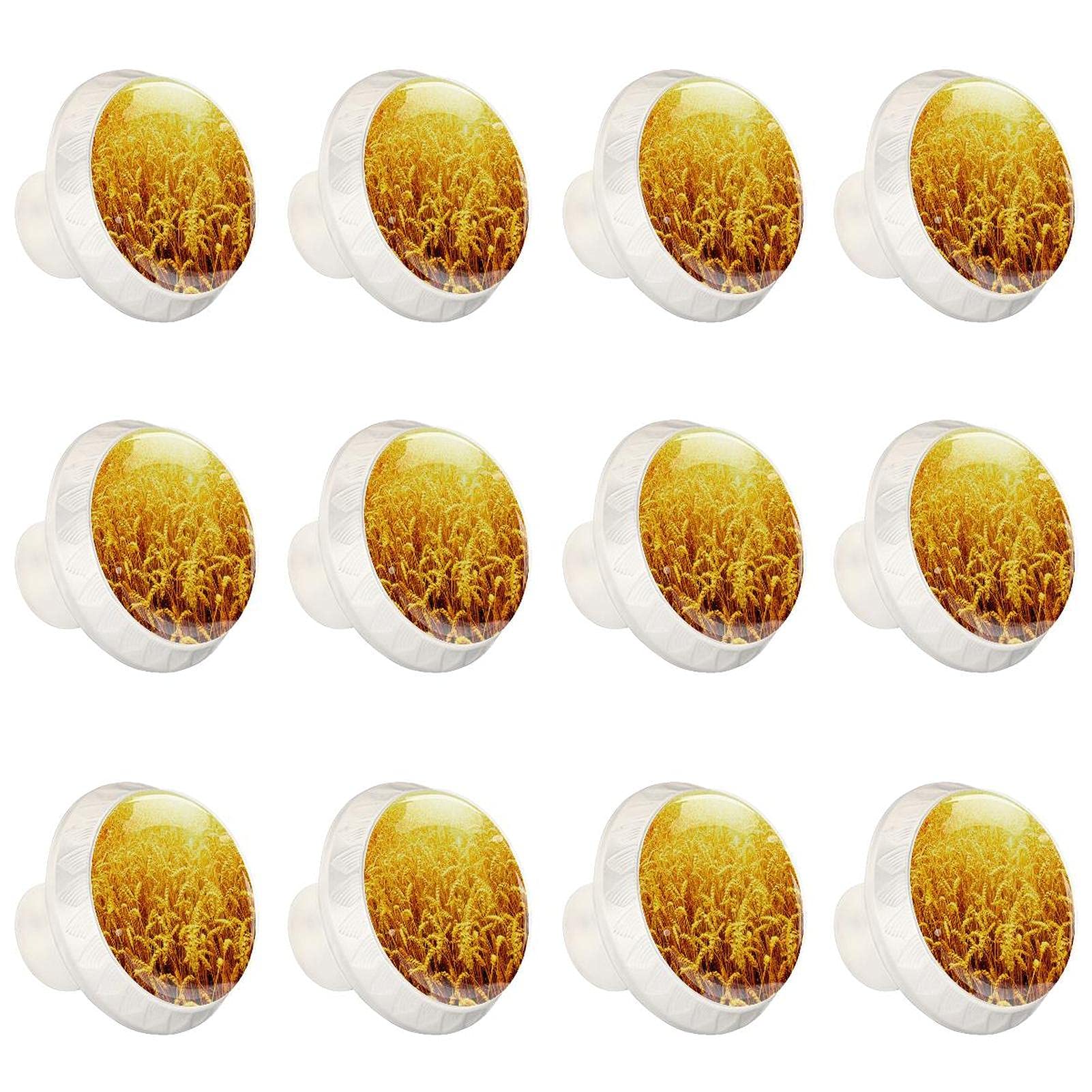Boutons décoratifs ronds pour armoire à tiroirs et commode style champêtre automnal