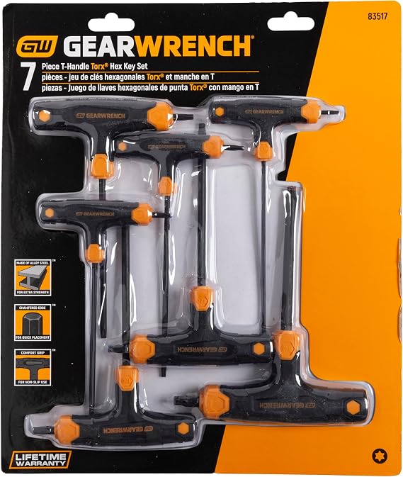 GEARWRENCH 7 Piece T-Handle Torx Key Set - 83517