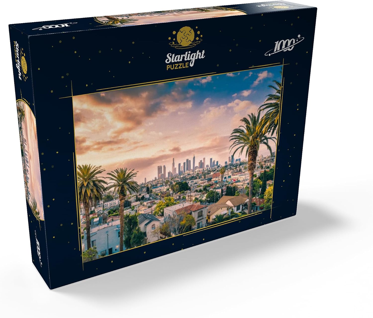 MyPuzzle Beautiful Sunset in Downtown Los Angeles - Premium 1000 Piece Jigsaw Puzzle for Adults