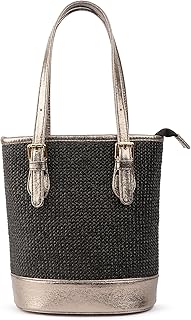 BOU Womens Burlap Bucket Bag Bucket Bag (pack of 1)