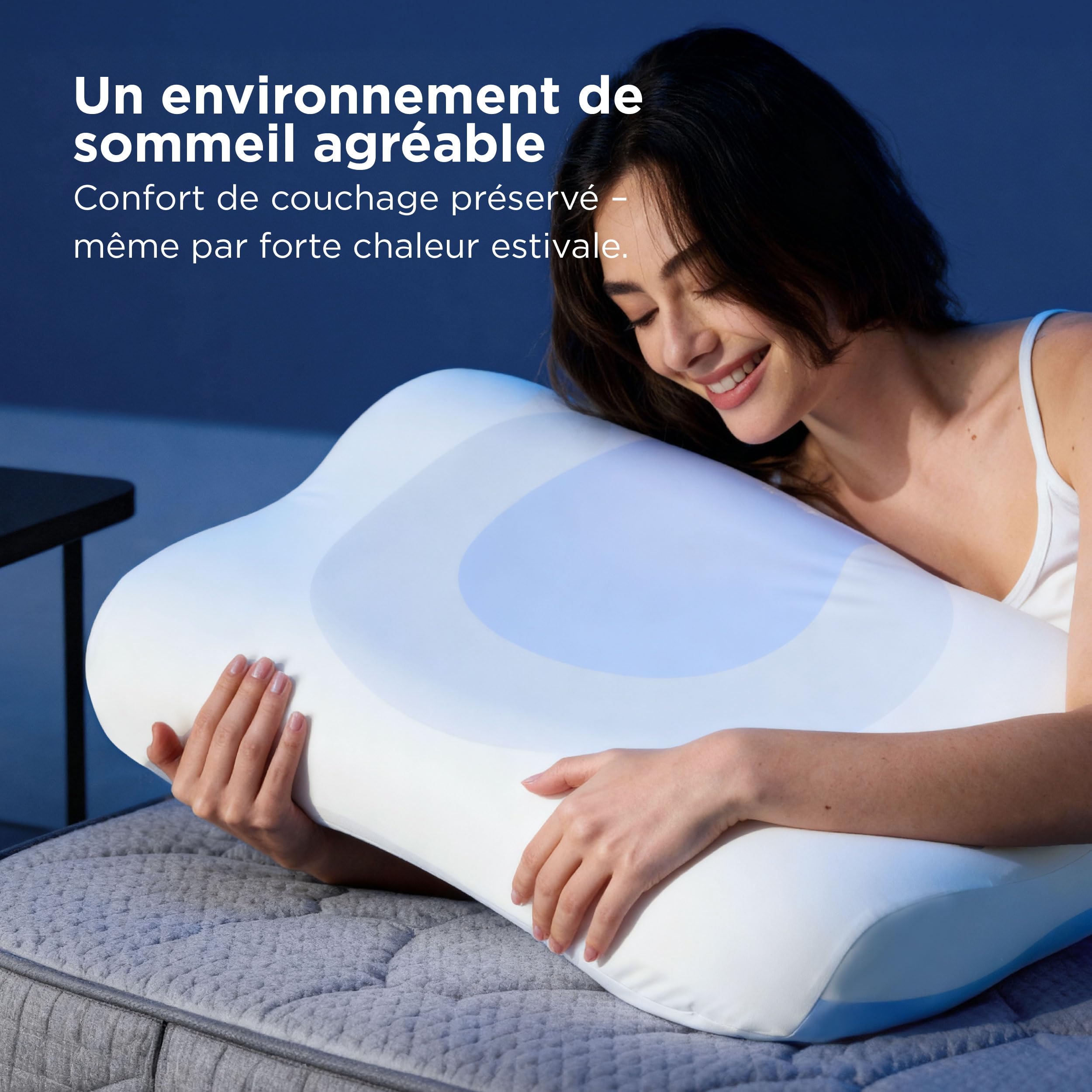 Bedsure Oreiller Ergonomique Cervical 0rthopédique - Mémoire de Forme 66x38