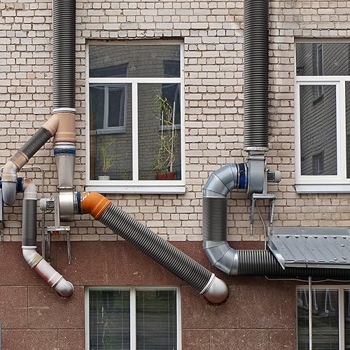 Vista 19 de iPower Manguera de ventilación flexible de 3 pulgadas y 8 pies de conducto de aluminio de 4 capas de protección para secadora para calefacción