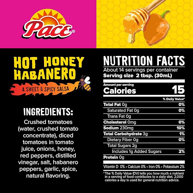 Salsa Pace Hot Honey Habanero Dulce y Picante 16 oz miniatura 2