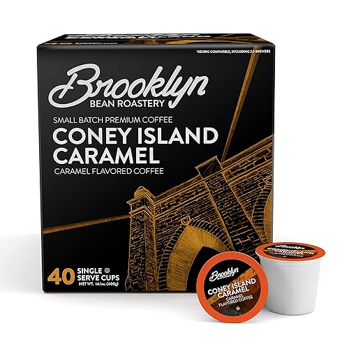 Brooklyn Beans - Cápsulas de café gourmet Coney Island Caramel