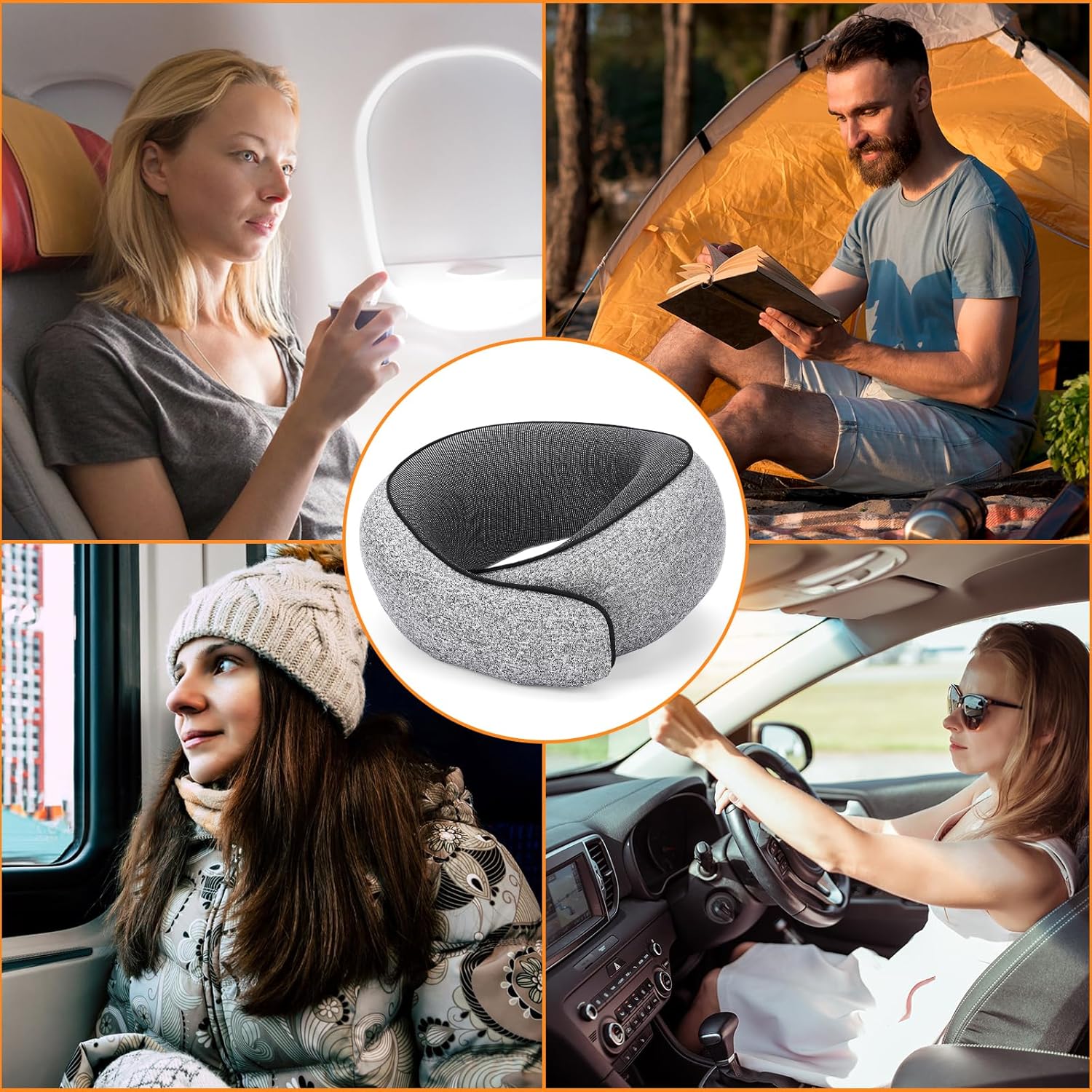 Travel Pillows for Airplanes,Travel Neck Pillow,Neck Pillow Airplane,Travel Neck Pillows for Airplanes, Memory Foam Travel Pillow,Neck Pillow for Traveling Suitable for Airplanes Offices and Cars