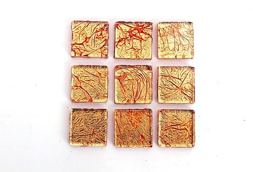 Miniatura 5 de Milltown Merchants Azulejo de mosaico de lámina de 34 de pulgada (0.787 in), 1 libra (bolsa de 16 onzas) (1 libra, amarillo-naranja)