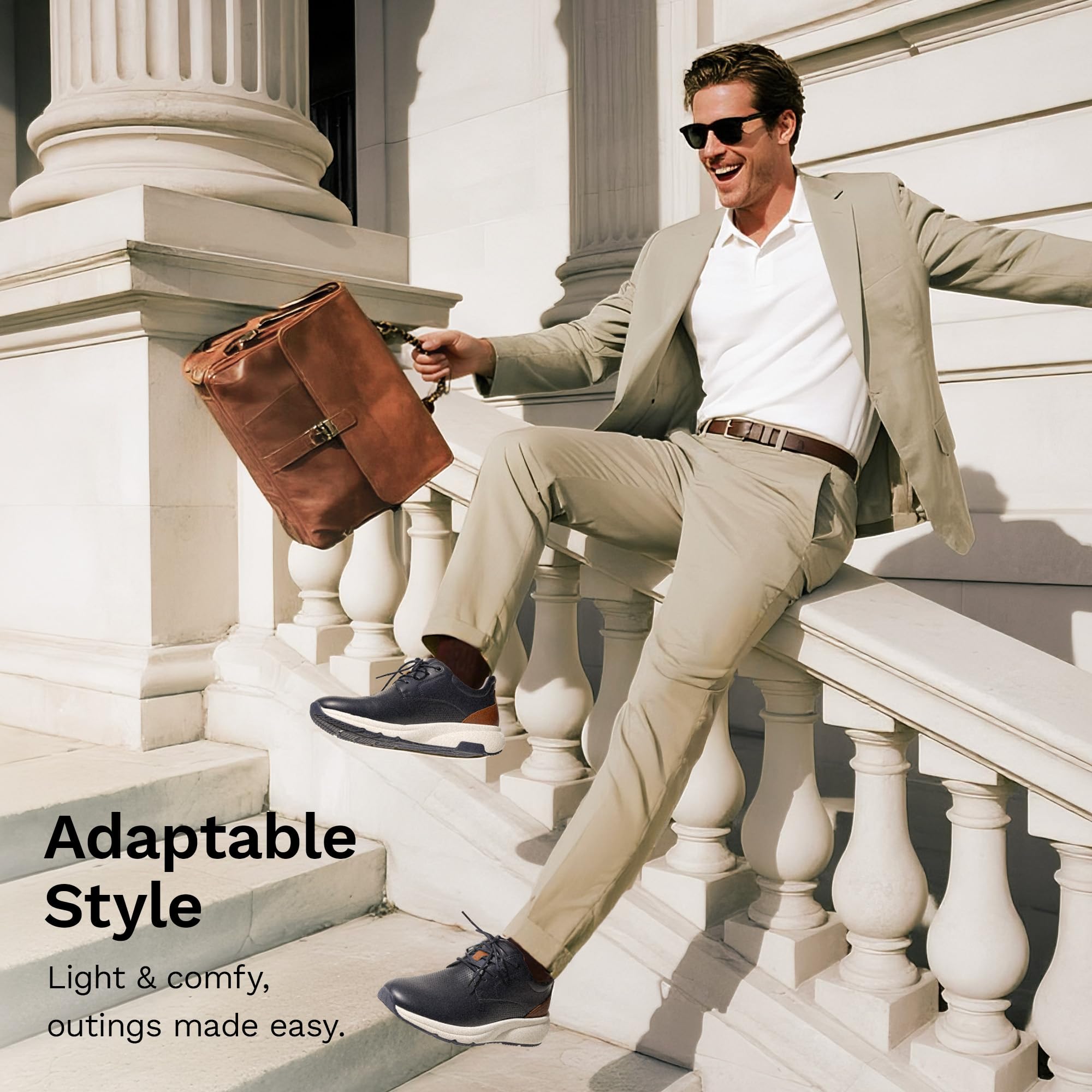 Bruno Marc Zapatos deportivos de vestir casuales para hombre, cómodos durante todo el día, para caminar, transpirables, ligeros, Oxfords MaxFlex ActiveMetro