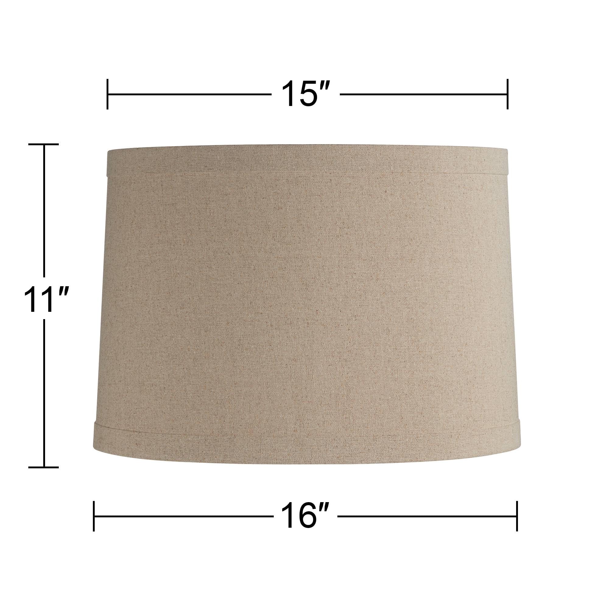 NATALDESIGN×HALFTRACKPRODUCTS LAMPSHADE Jack of All Shades - Lamp Shade White Linen 16x16x10 - Drum