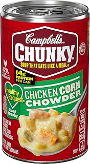 Campbell's Chunky Soup, Healthy Request Chicken Corn Chowder Soup, 18.8 Oz Can