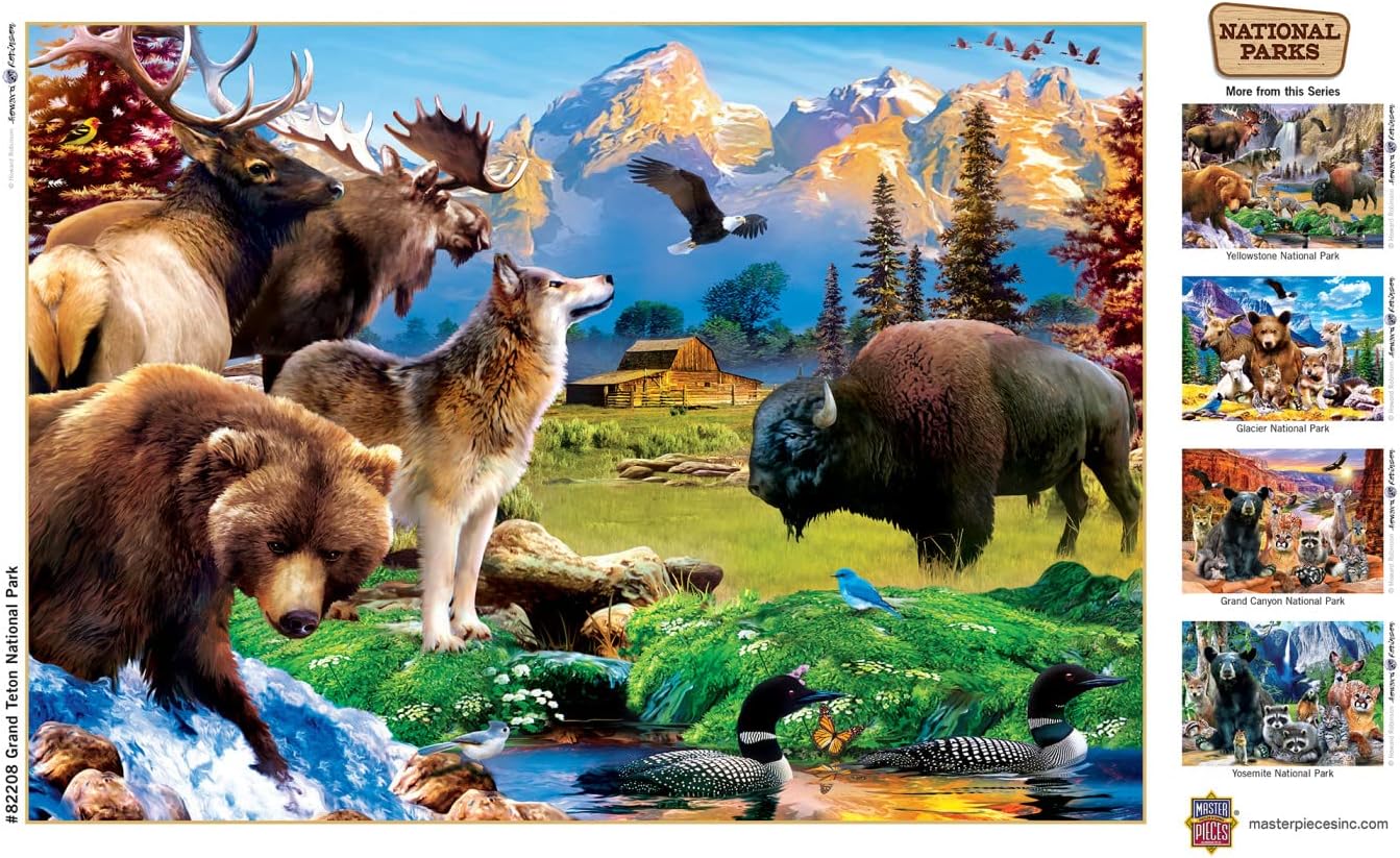 MasterPieces 500 Pieces Jigsaw Puzzle for Adults, Family, Or Youth - Grand Teton National Park - 15"x21"
