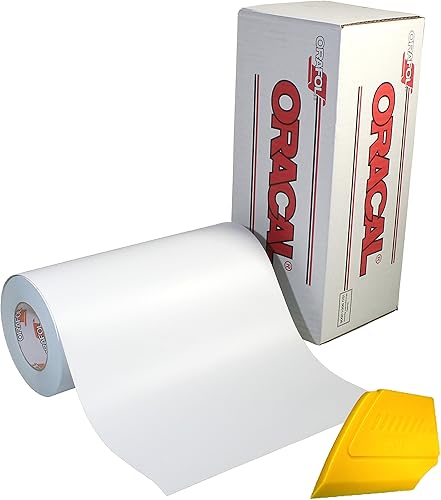 ORACAL 751 - Rollo de vinilo prémium para manualidades para interiores y exteriores, rollo de 12 pulgadas x 10 pies para cortadores y trazadores,