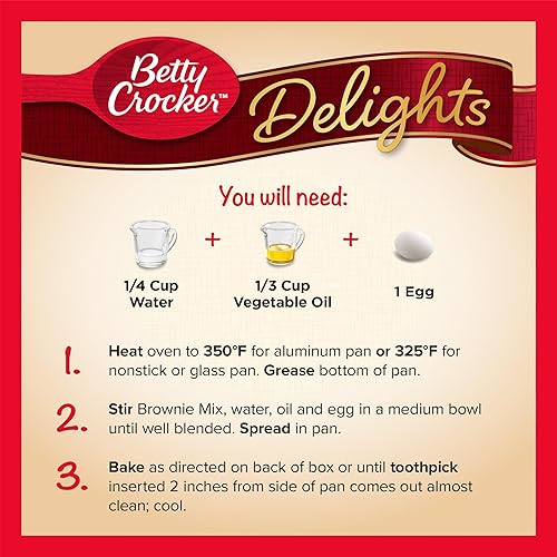 Vista 29 de Betty Crocker Delights Supreme Original Brownie Mix, 16 oz.